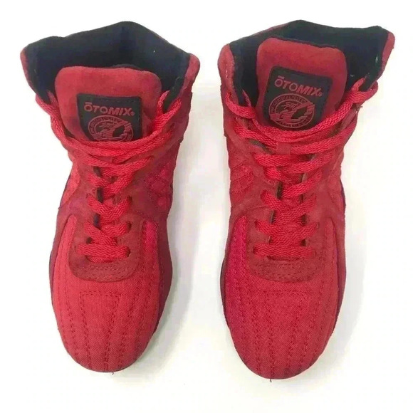 Otomix Unisex F-6 & M-4.5 Athletic Red Black Shoes - Picture 1 of 8